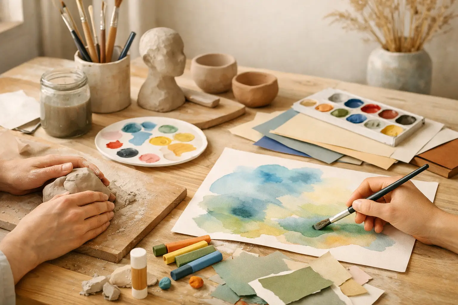 Kunsttherapie bei Überforderung im Alltag