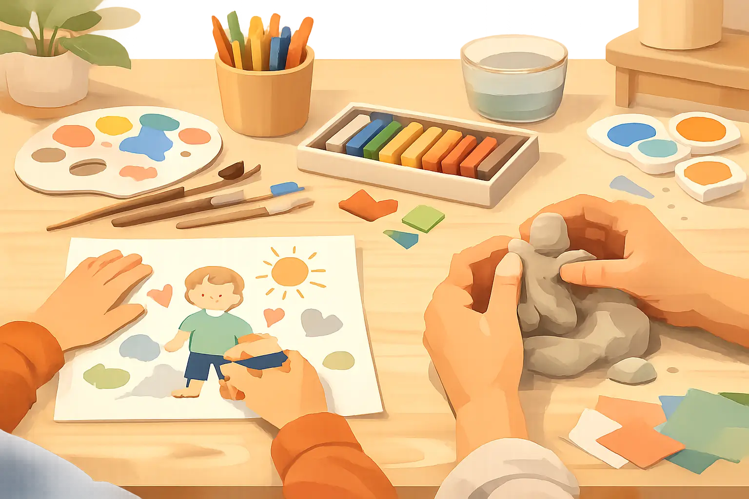 Kunsttherapie für Kinder: Wenn Worte fehlen